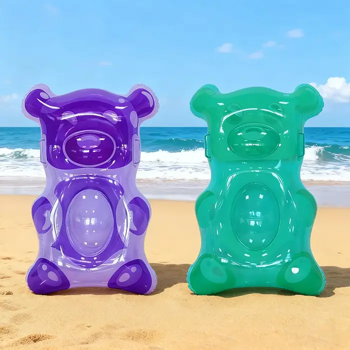 1 pièce Flotteur gonflable en forme d'ours gommeux pour enfants