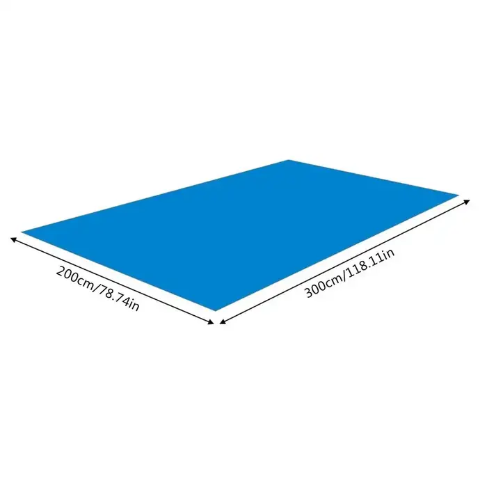 Tapis de piscine imperméable en PE, toile de protection pour sol de piscine, couverture anti-poussiè