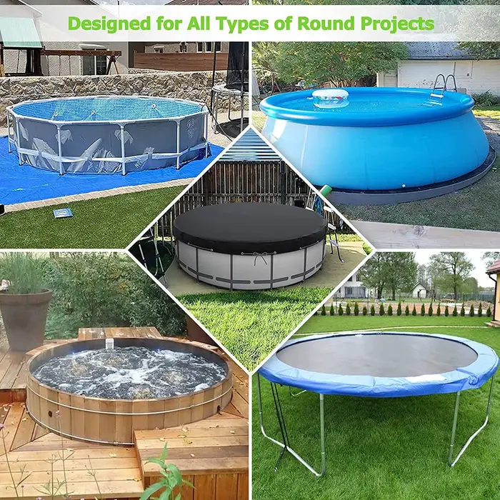 Couverture de piscine ronde pour animaux de compagnie