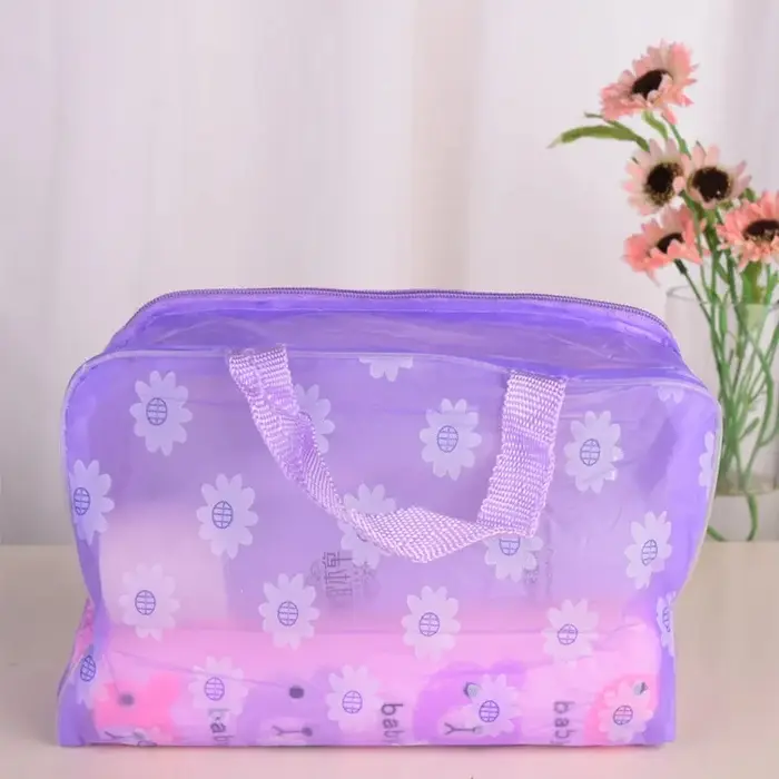 Sac de natation en PVC transparent pour femme, sac à main en plastique, piscine, plage, maquillage, 