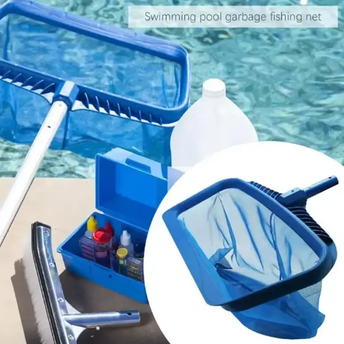Râteau à feuilles sac profond filets de nettoyage de piscine professionnels écumoire à déchets maille SPA