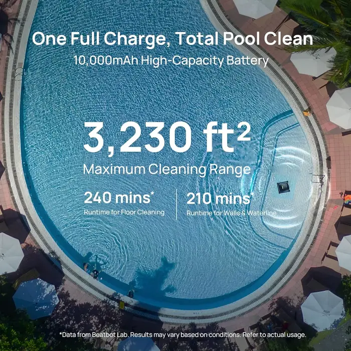 Nouveau robot aspirateur de piscine sans fil NewBeatbot AquaSense 2