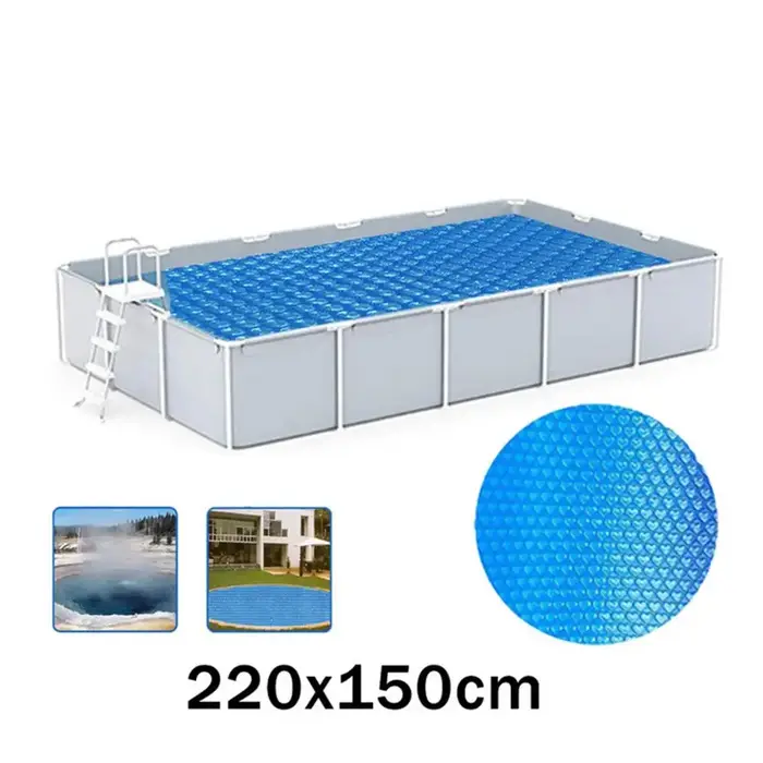 Couverture solaire pour piscine, prévention de la Pollution, couverture solaire à bulles, couverture