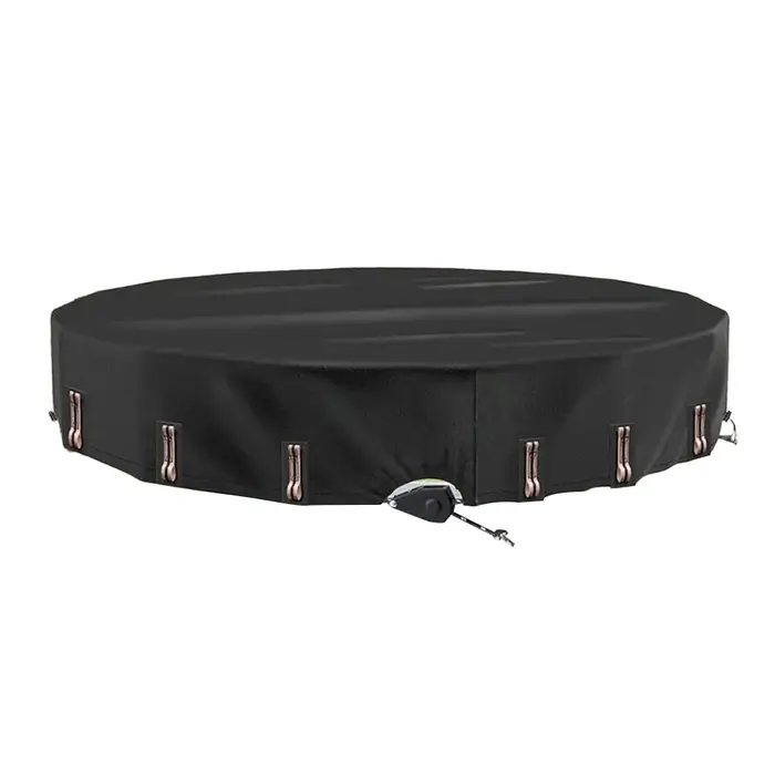 Couverture de piscine ronde conçue pour les piscines hors sol avec couvercle de chauffage solaire à