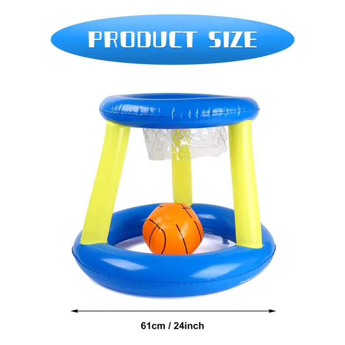 Filet de volley-ball dans la piscine, panier de basket-ball, ensemble d'objectifs à main, jouet aqua