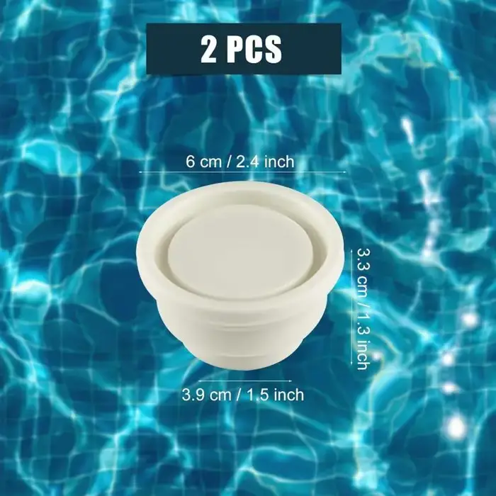 Bouchons de pare-chocs d'échelle de piscine en caoutchouc, 2 pièces, bouchons d'extrémité d'échelle
