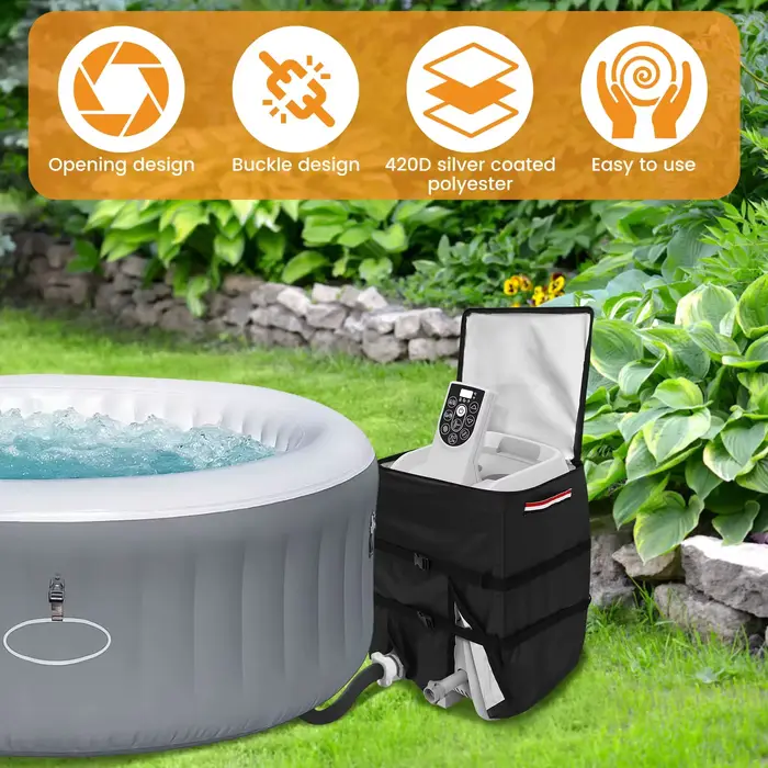 Housse universelle gonflable pour pompe de chauffage de spa