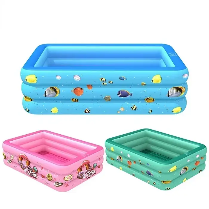 Grande piscine gonflable rectangulaire de 3 à 130cm