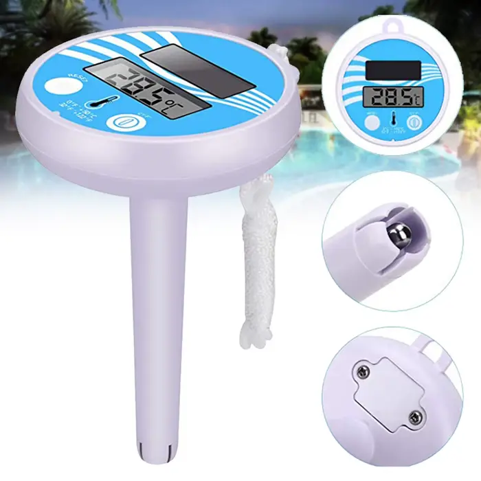 Thermomètre solaire étanche pour piscine