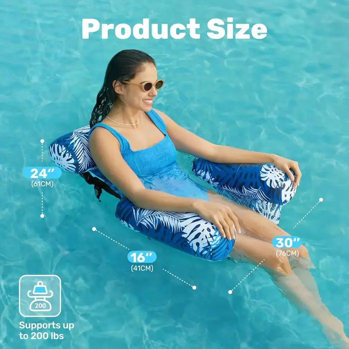 Chaise longue gonflable pour piscine