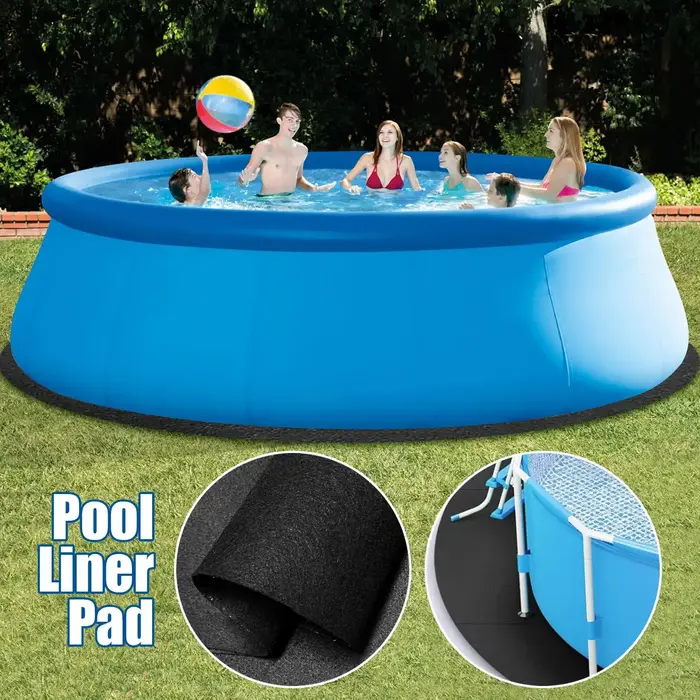 Tapis de baignoire rond pour piscine au sol