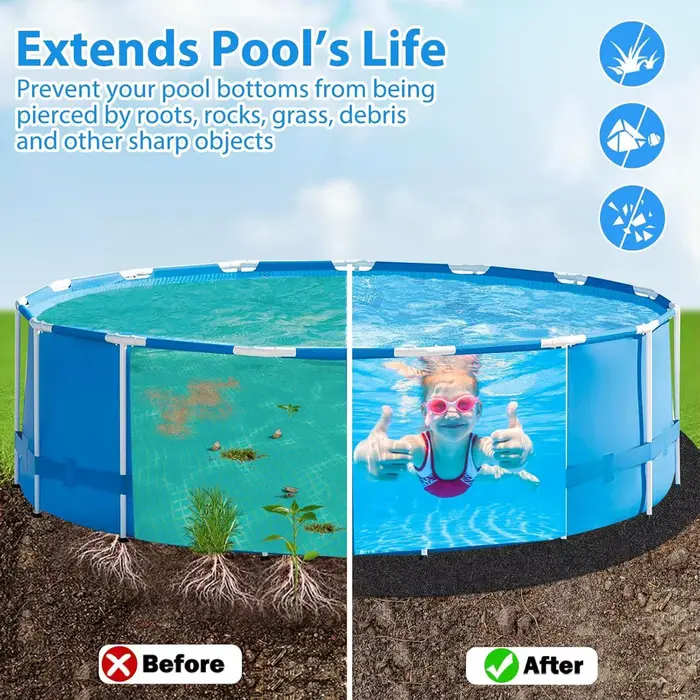 Protection de sol pour piscine