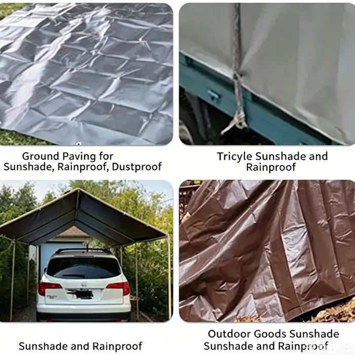 Grande bâche 2x2 4x4 6x6 8x8 10x10m anti-UV imperméable
