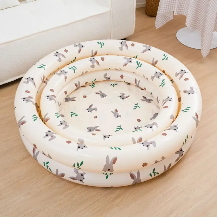 Piscine gonflable pliable portative 1PC, piscine d'été facile à installer pour une utilisation intér