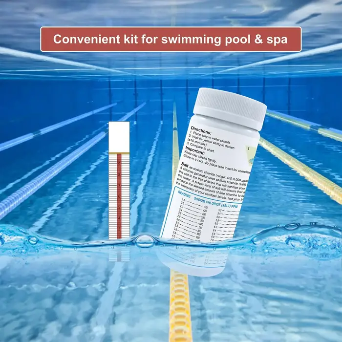 Bandes de test de sel pour piscine