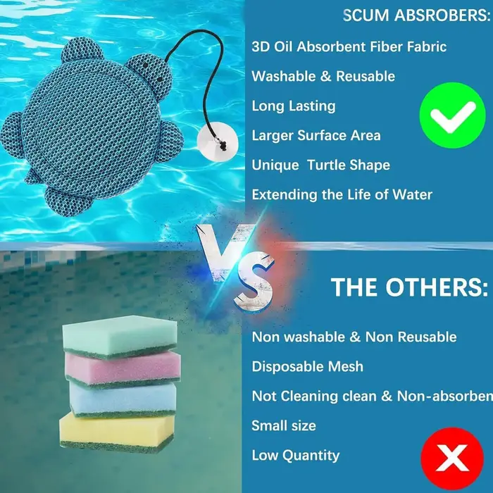Absorbeur d'huile de piscine