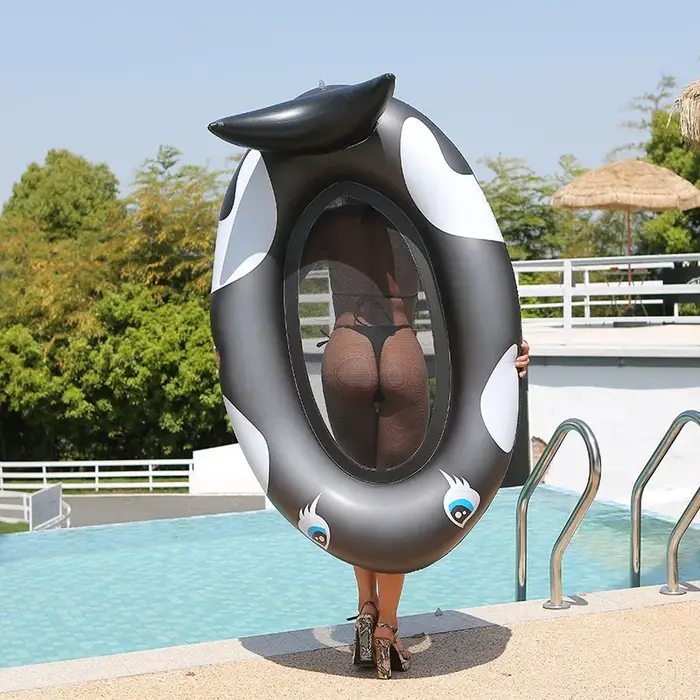 1 flotteur gonflable géant en forme de orca