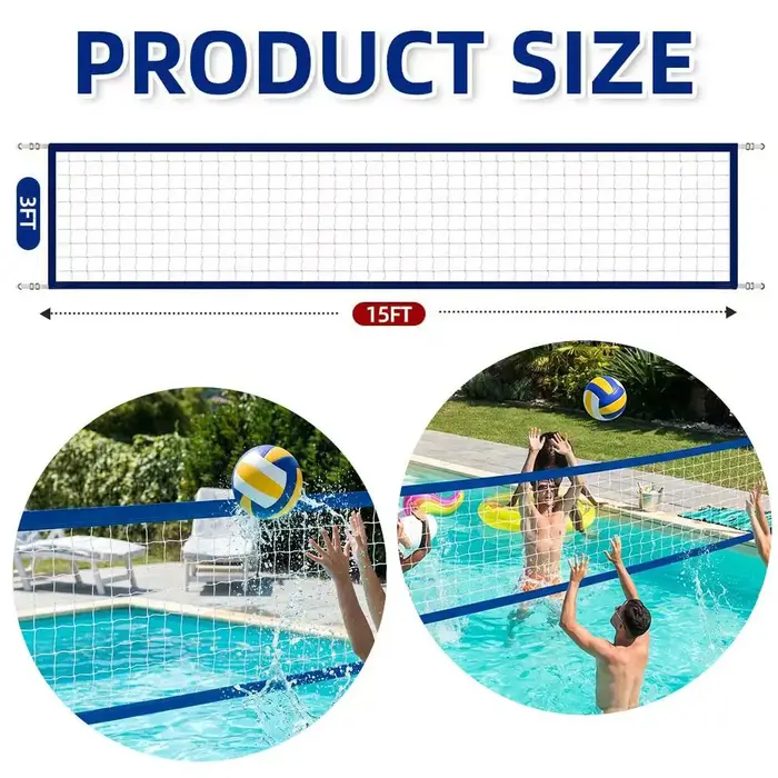 Filet de volley-ball de remplacement pour piscine