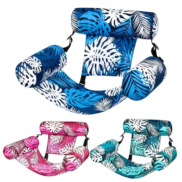 Fauteuil flottant gonflable pour piscine avec accoudoirs