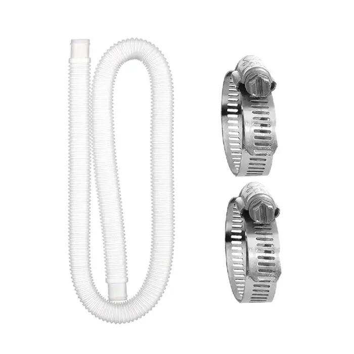 Tuyau de rechange bleu et blanc pour pompe de piscine hors sol, accessoire de 1 à 1/4 pouces, 1m, 1