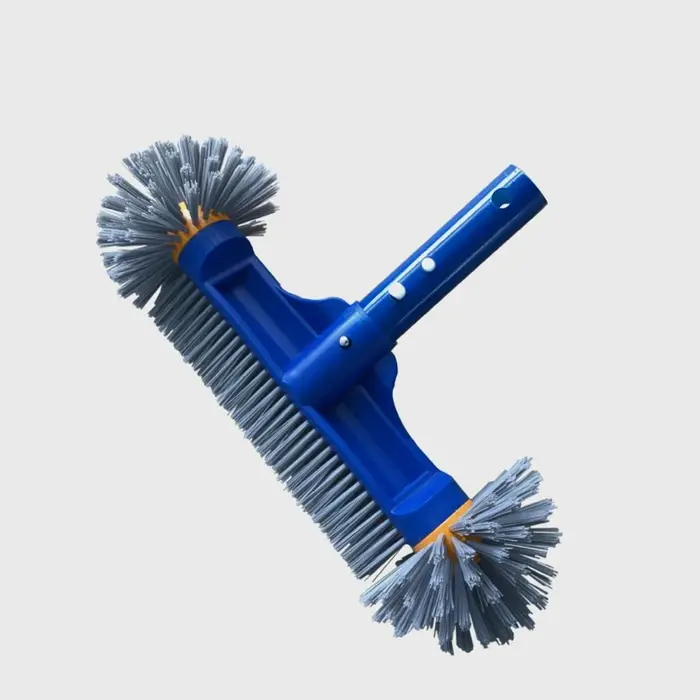 Tête de brosse de piscine robuste de 13 pouces avec manche en aluminium détachable pour le nettoyage