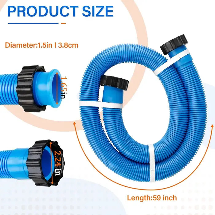 Tuyau de pompe de filtration de piscine de 150cm
