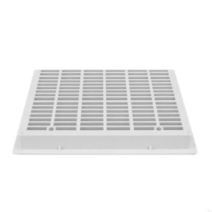 Couvercle vidange principal piscine carré en plastique ABS, avec Grille sécurité, sortie vidange pis
