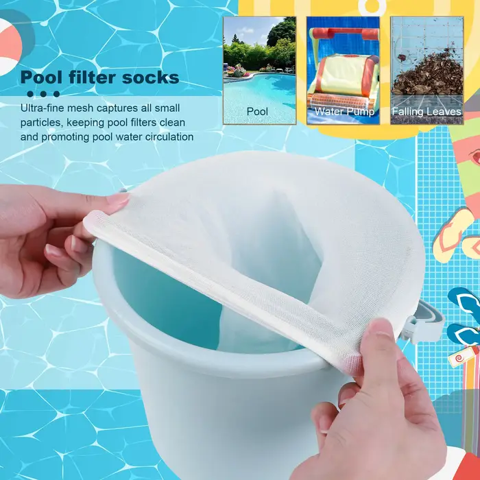 Chaussettes d'écumoire de piscine
