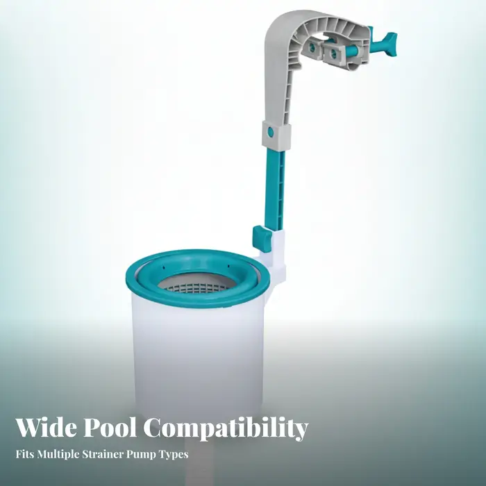 Épuisette de piscine à fixation par pince, nettoyeur de surface de piscine, collecteur de débris flo
