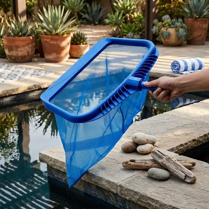 Épuisette de nettoyage de piscine, ensemble épuisette pour fond et feuilles, outils de nettoyage de 