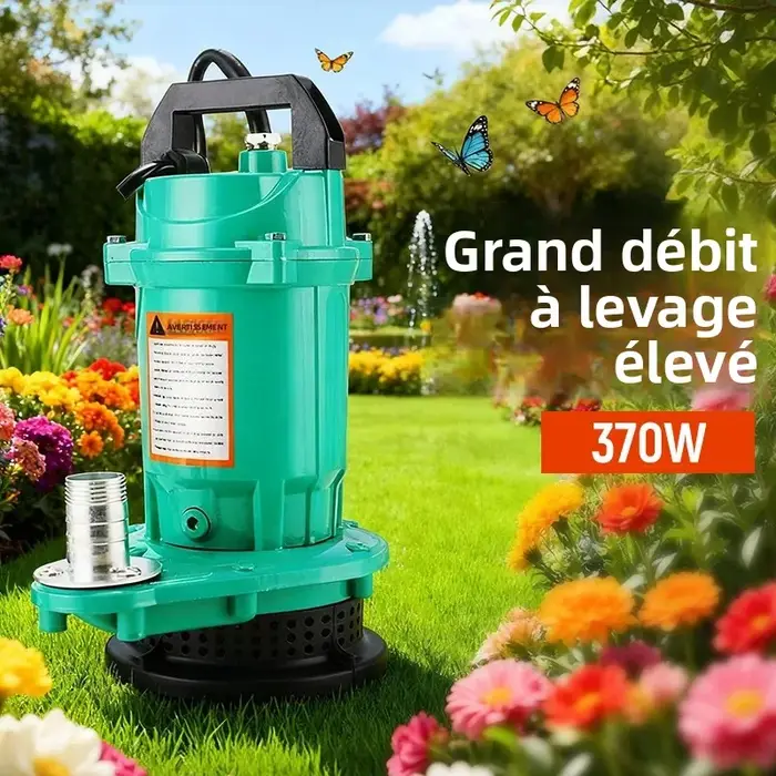 Pompe à eau Submersible électrique haute puissance, pompe à eaux usées, pompe de Drainage électrique Portable pour jardin, étang, piscine et Irrigation