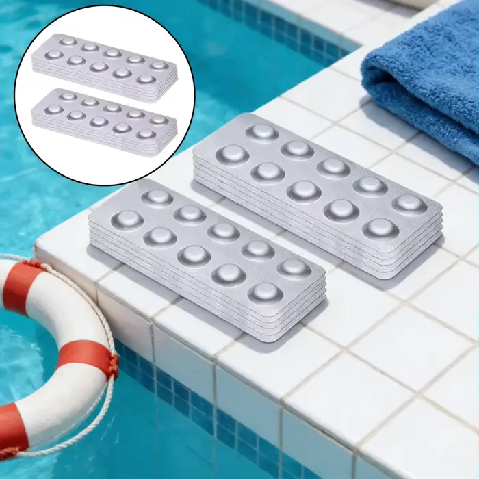 Comprimés de test pour l'entretien des piscines, 100 pièces, réactif DPD1 pour l'analyse de la quali