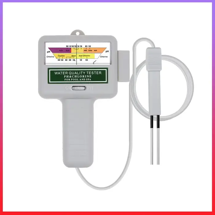 Testeur de chlore et de pH 2 en 1, moniteur d'eau, testeur de chlore et de pH portable, haute précis
