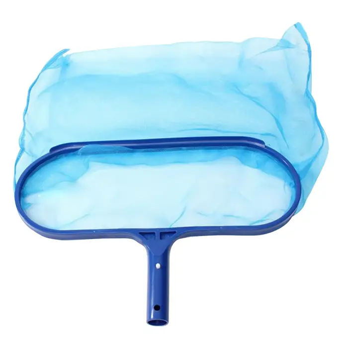Épuisette de piscine à mailles fines avec manche en aluminium, épuisette à feuilles pour piscine, ne