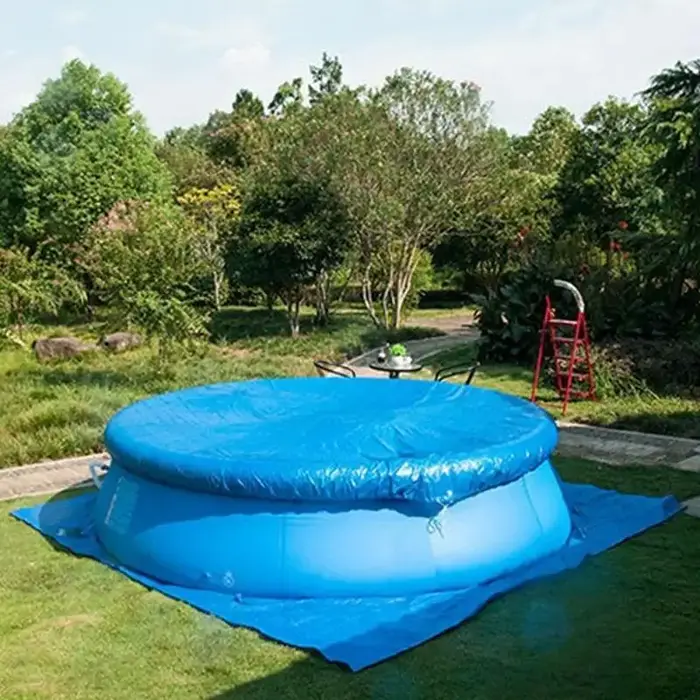 Couverture de piscine carrée en polymère