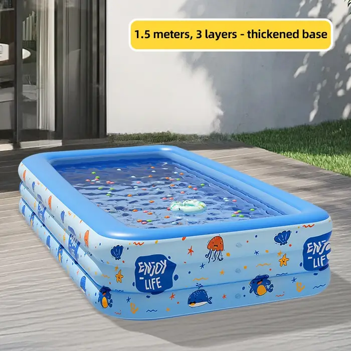 Piscine gonflable grande taille intérieure extérieure piscine pliante famille adulte bébé fête amovi