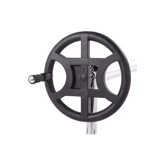 Enrouleur de couverture de piscine en aluminium noir mobile avec roues, enrouleur portable pour couverture solaire, pour piscine intérieure et extérieure