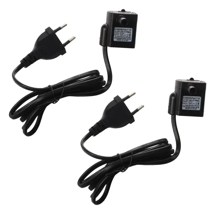 2X AC 220 V 3 W pompe à eau Submersible pour Aquarium étang fontaine prise ue