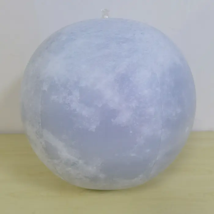 PVC40cm lune rempli led16 couleur télécommande boule lumineuse piscine extérieure disposition gonflable flottant balle de plage