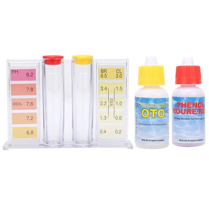 Boîte de Test de PH, Kit de Test de qualité de l'eau pour piscine