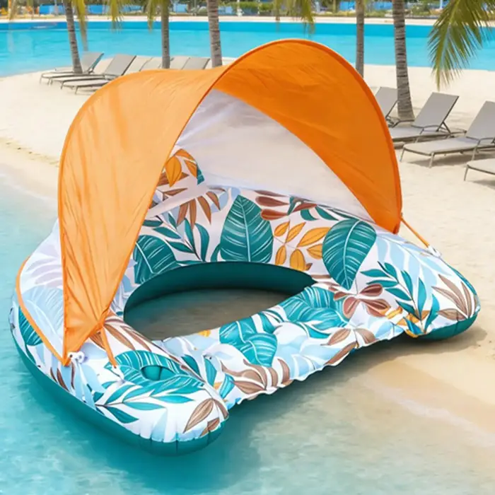 Flotteur de piscine avec appui-tête ergonomique