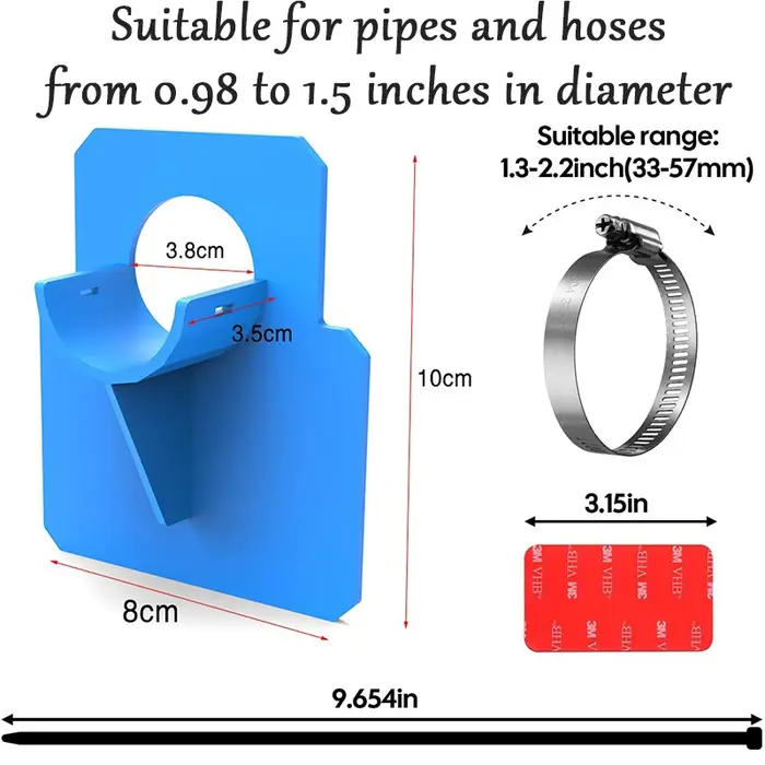 Support de fixation de tuyau de piscine