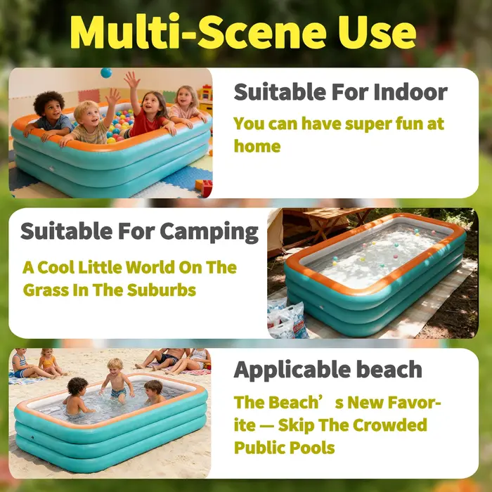 Piscine gonflable durable pour toute la famille
