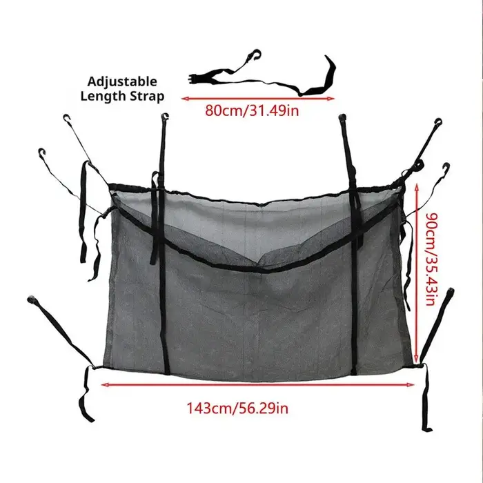 Sac de rangement en filet grande capacité pour piscine