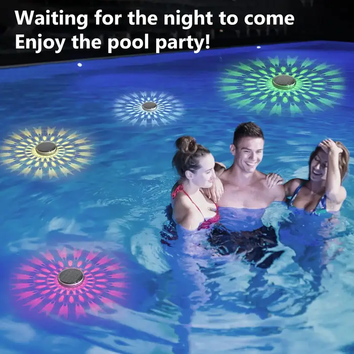 Lampes solaires flottantes pour piscine
