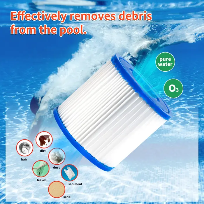 Filtre de remplacement pour piscine de type
