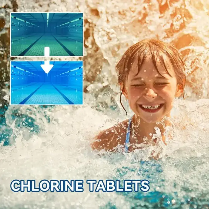 Comprimés effervescents pour un nettoyage multifonctionnel rapide des piscines afin d'améliorer la q