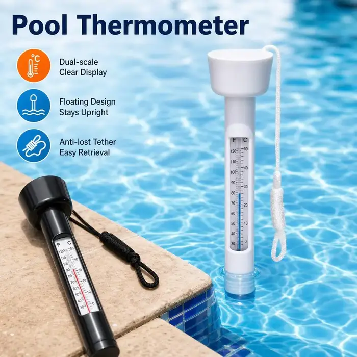 Thermomètre de piscine flottant pour la maintenance des piscines