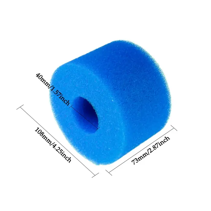 Filtre éponge en mousse pour piscine, nettoyeur de biomousse réutilisable, cartouche d'eau de type I