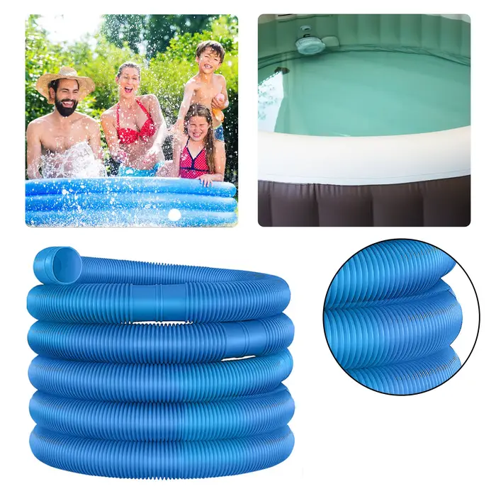 Tuyau flexible ondulé de remplacement pour piscine, 6,3 m, 32 mm, pour système de filtration de pisc